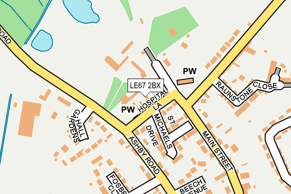 LE67 2BX map - OS OpenMap – Local (Ordnance Survey) LE67 2BX map - OS OpenMap – Local (Ordnance Survey)