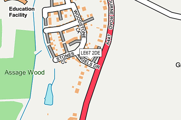LE67 2DE map - OS OpenMap – Local (Ordnance Survey) LE67 2DE map - OS OpenMap – Local (Ordnance Survey)