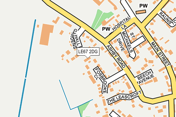 LE67 2DG map - OS OpenMap – Local (Ordnance Survey) LE67 2DG map - OS OpenMap – Local (Ordnance Survey)