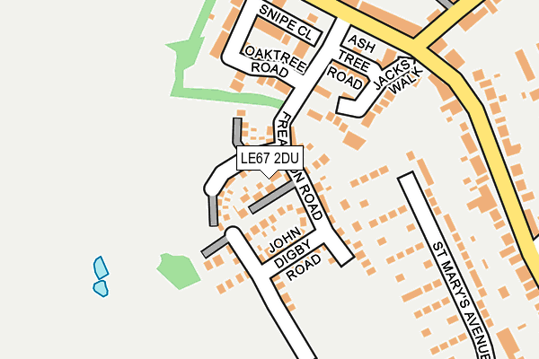 LE67 2DU map - OS OpenMap – Local (Ordnance Survey) LE67 2DU map - OS OpenMap – Local (Ordnance Survey)