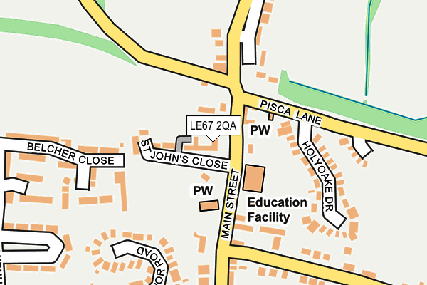 LE67 2QA map - OS OpenMap – Local (Ordnance Survey) LE67 2QA map - OS OpenMap – Local (Ordnance Survey)