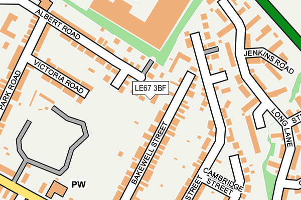 LE67 3BF map - OS OpenMap – Local (Ordnance Survey) LE67 3BF map - OS OpenMap – Local (Ordnance Survey)