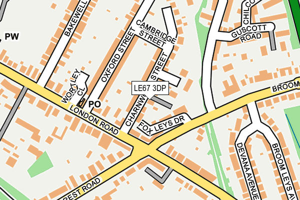 LE67 3DP map - OS OpenMap – Local (Ordnance Survey) LE67 3DP map - OS OpenMap – Local (Ordnance Survey)