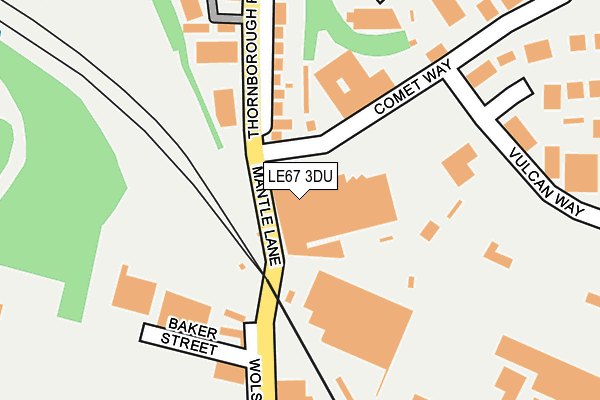 LE67 3DU map - OS OpenMap – Local (Ordnance Survey) LE67 3DU map - OS OpenMap – Local (Ordnance Survey)