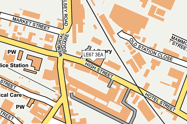 LE67 3EA map - OS OpenMap – Local (Ordnance Survey) LE67 3EA map - OS OpenMap – Local (Ordnance Survey)