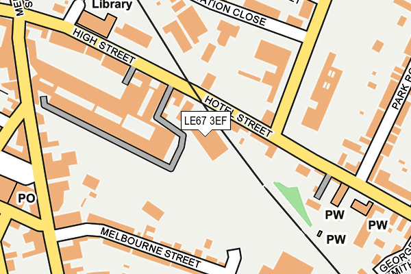LE67 3EF map - OS OpenMap – Local (Ordnance Survey) LE67 3EF map - OS OpenMap – Local (Ordnance Survey)