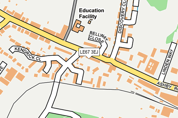 LE67 3EJ map - OS OpenMap – Local (Ordnance Survey) LE67 3EJ map - OS OpenMap – Local (Ordnance Survey)