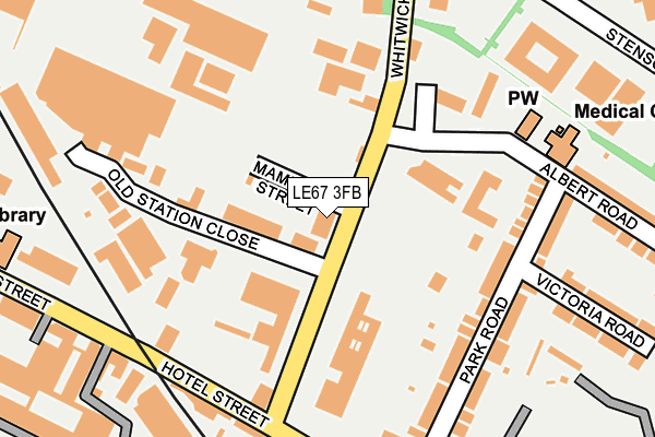 LE67 3FB map - OS OpenMap – Local (Ordnance Survey) LE67 3FB map - OS OpenMap – Local (Ordnance Survey)