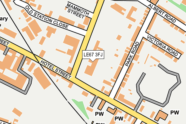 LE67 3FJ map - OS OpenMap – Local (Ordnance Survey) LE67 3FJ map - OS OpenMap – Local (Ordnance Survey)