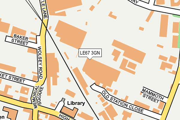LE67 3GN map - OS OpenMap – Local (Ordnance Survey) LE67 3GN map - OS OpenMap – Local (Ordnance Survey)