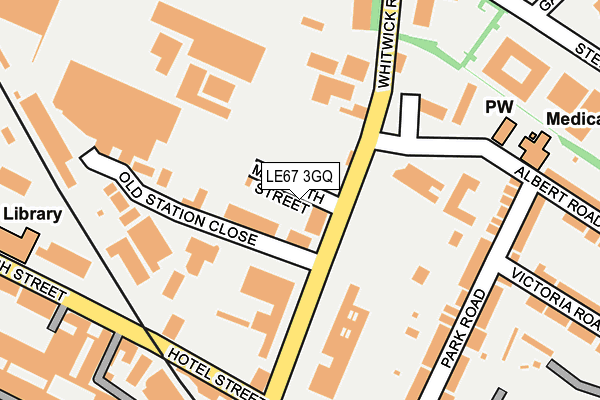 LE67 3GQ map - OS OpenMap – Local (Ordnance Survey) LE67 3GQ map - OS OpenMap – Local (Ordnance Survey)