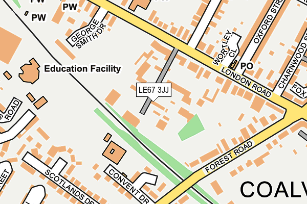 LE67 3JJ map - OS OpenMap – Local (Ordnance Survey) LE67 3JJ map - OS OpenMap – Local (Ordnance Survey)