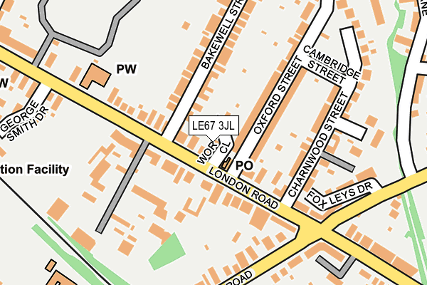 LE67 3JL map - OS OpenMap – Local (Ordnance Survey) LE67 3JL map - OS OpenMap – Local (Ordnance Survey)