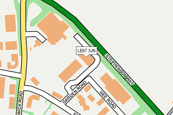 LE67 3JN map - OS OpenMap – Local (Ordnance Survey) LE67 3JN map - OS OpenMap – Local (Ordnance Survey)