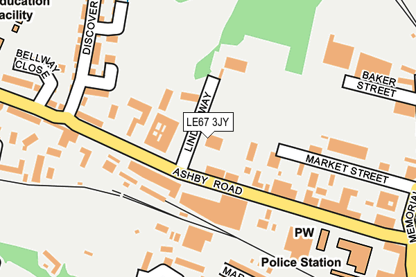 LE67 3JY map - OS OpenMap – Local (Ordnance Survey) LE67 3JY map - OS OpenMap – Local (Ordnance Survey)