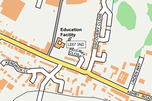 LE67 3ND map - OS OpenMap – Local (Ordnance Survey) LE67 3ND map - OS OpenMap – Local (Ordnance Survey)