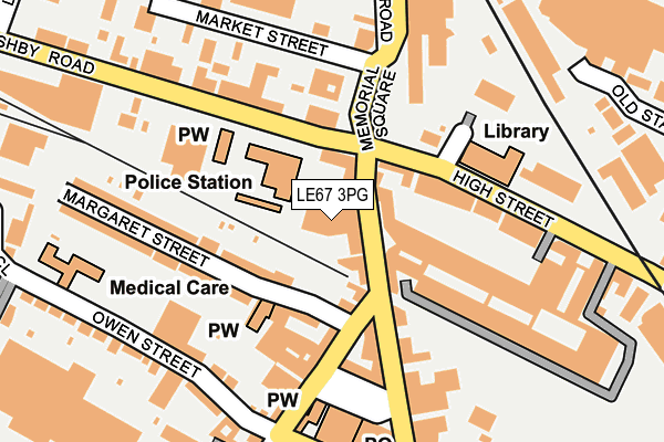 LE67 3PG map - OS OpenMap – Local (Ordnance Survey) LE67 3PG map - OS OpenMap – Local (Ordnance Survey)