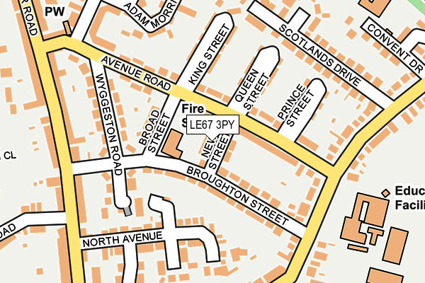 LE67 3PY map - OS OpenMap – Local (Ordnance Survey) LE67 3PY map - OS OpenMap – Local (Ordnance Survey)