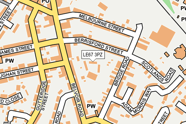 LE67 3PZ map - OS OpenMap – Local (Ordnance Survey) LE67 3PZ map - OS OpenMap – Local (Ordnance Survey)