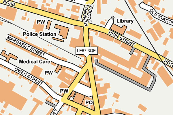 LE67 3QE map - OS OpenMap – Local (Ordnance Survey) LE67 3QE map - OS OpenMap – Local (Ordnance Survey)