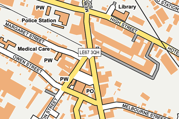 LE67 3QH map - OS OpenMap – Local (Ordnance Survey) LE67 3QH map - OS OpenMap – Local (Ordnance Survey)