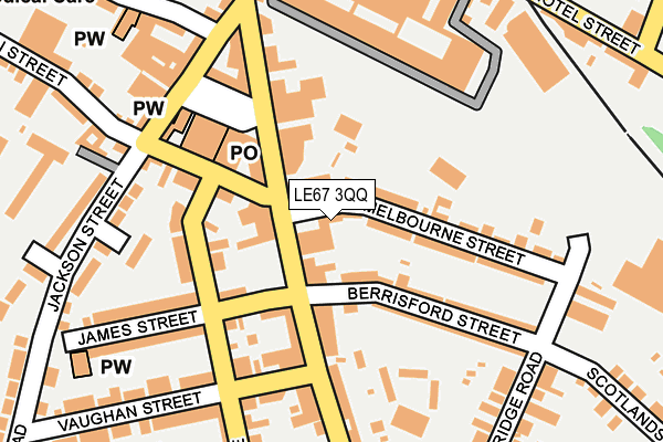 LE67 3QQ map - OS OpenMap – Local (Ordnance Survey) LE67 3QQ map - OS OpenMap – Local (Ordnance Survey)