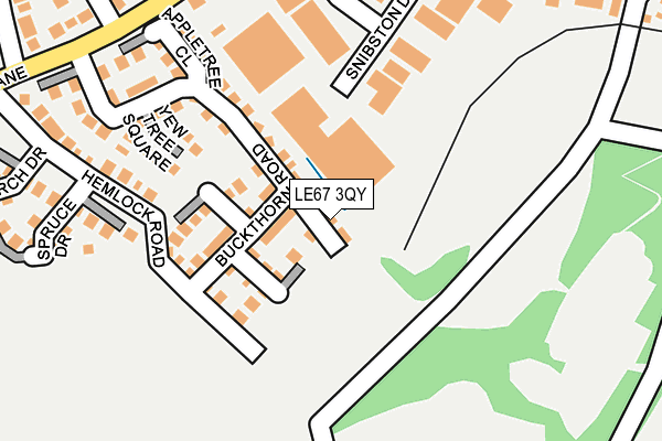 LE67 3QY map - OS OpenMap – Local (Ordnance Survey) LE67 3QY map - OS OpenMap – Local (Ordnance Survey)