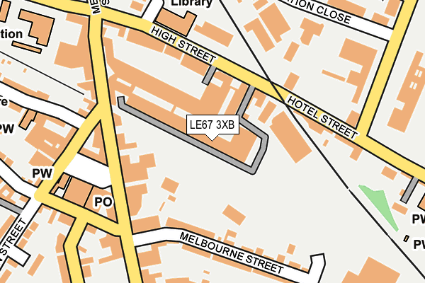 LE67 3XB map - OS OpenMap – Local (Ordnance Survey) LE67 3XB map - OS OpenMap – Local (Ordnance Survey)