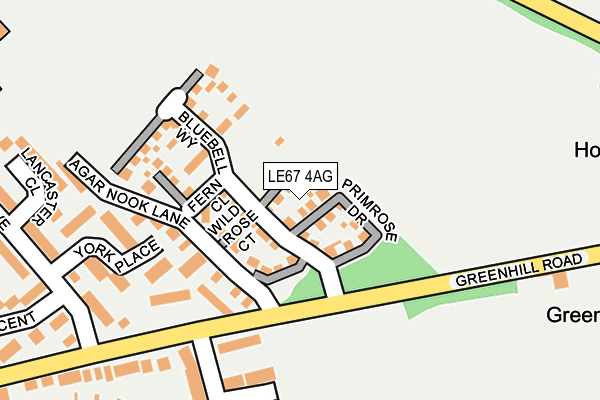 LE67 4AG map - OS OpenMap – Local (Ordnance Survey) LE67 4AG map - OS OpenMap – Local (Ordnance Survey)