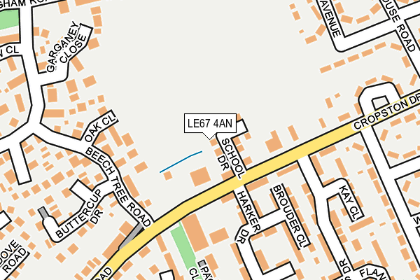 LE67 4AN map - OS OpenMap – Local (Ordnance Survey) LE67 4AN map - OS OpenMap – Local (Ordnance Survey)