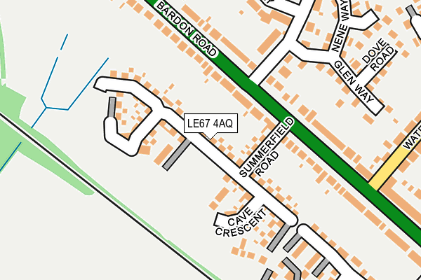 LE67 4AQ map - OS OpenMap – Local (Ordnance Survey) LE67 4AQ map - OS OpenMap – Local (Ordnance Survey)