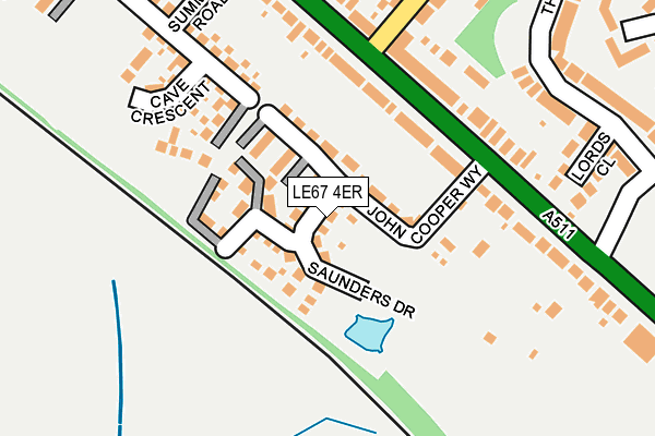 LE67 4ER map - OS OpenMap – Local (Ordnance Survey) LE67 4ER map - OS OpenMap – Local (Ordnance Survey)