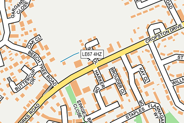 LE67 4HZ map - OS OpenMap – Local (Ordnance Survey) LE67 4HZ map - OS OpenMap – Local (Ordnance Survey)