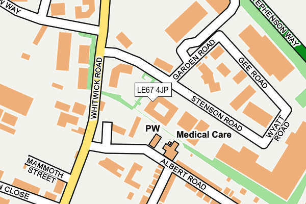 LE67 4JP map - OS OpenMap – Local (Ordnance Survey) LE67 4JP map - OS OpenMap – Local (Ordnance Survey)