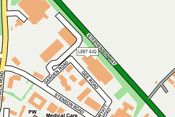 LE67 4JQ map - OS OpenMap – Local (Ordnance Survey) LE67 4JQ map - OS OpenMap – Local (Ordnance Survey)