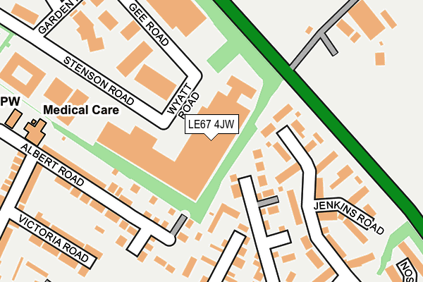 LE67 4JW map - OS OpenMap – Local (Ordnance Survey) LE67 4JW map - OS OpenMap – Local (Ordnance Survey)