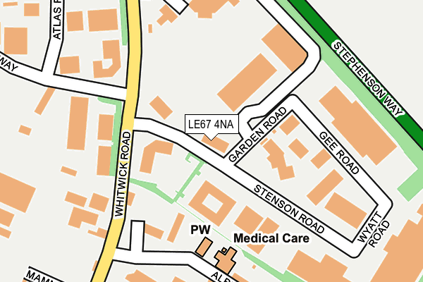 LE67 4NA map - OS OpenMap – Local (Ordnance Survey) LE67 4NA map - OS OpenMap – Local (Ordnance Survey)