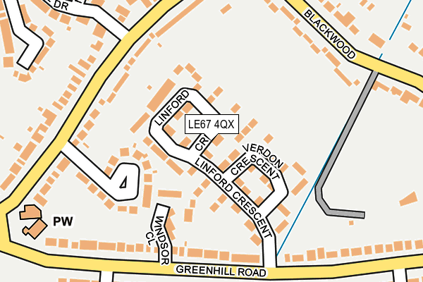 LE67 4QX map - OS OpenMap – Local (Ordnance Survey) LE67 4QX map - OS OpenMap – Local (Ordnance Survey)