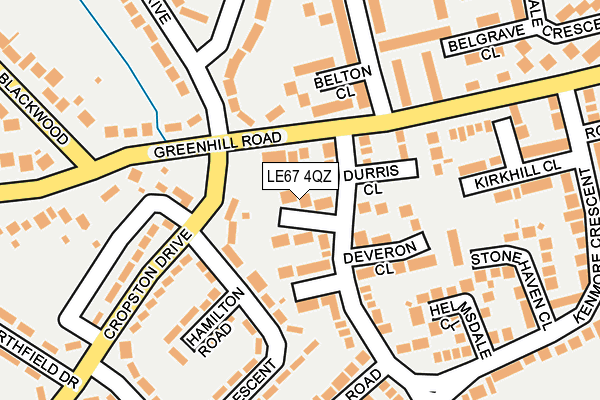LE67 4QZ map - OS OpenMap – Local (Ordnance Survey) LE67 4QZ map - OS OpenMap – Local (Ordnance Survey)