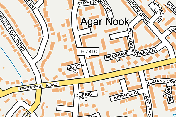 LE67 4TQ map - OS OpenMap – Local (Ordnance Survey) LE67 4TQ map - OS OpenMap – Local (Ordnance Survey)