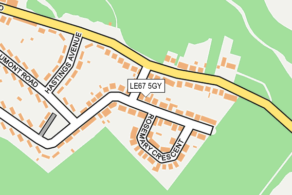 LE67 5GY map - OS OpenMap – Local (Ordnance Survey) LE67 5GY map - OS OpenMap – Local (Ordnance Survey)