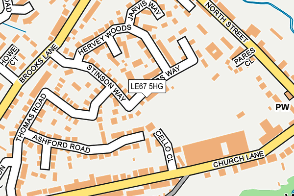 LE67 5HG map - OS OpenMap – Local (Ordnance Survey) LE67 5HG map - OS OpenMap – Local (Ordnance Survey)