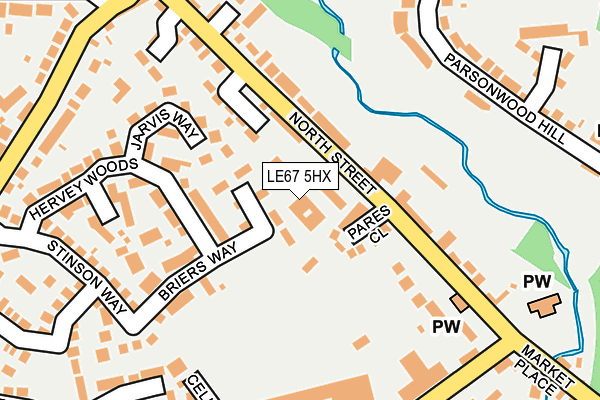 LE67 5HX map - OS OpenMap – Local (Ordnance Survey) LE67 5HX map - OS OpenMap – Local (Ordnance Survey)