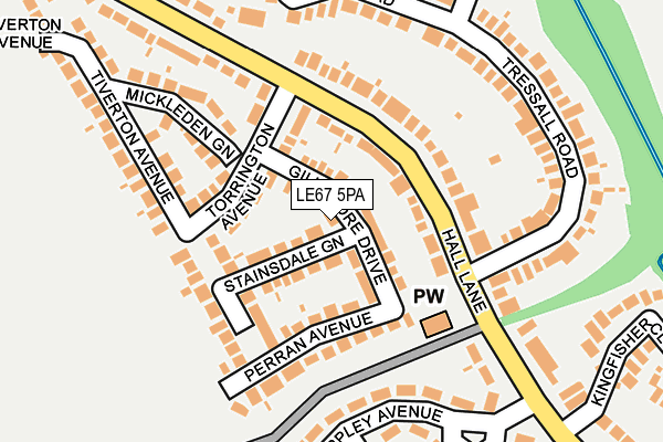LE67 5PA map - OS OpenMap – Local (Ordnance Survey) LE67 5PA map - OS OpenMap – Local (Ordnance Survey)
