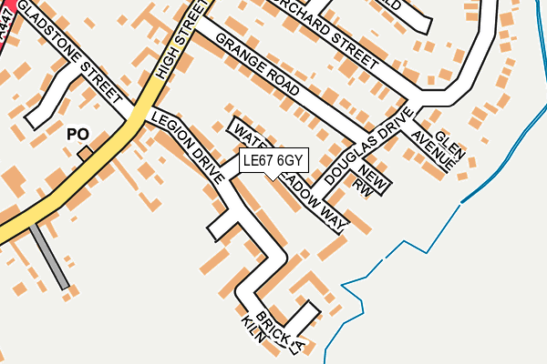 LE67 6GY map - OS OpenMap – Local (Ordnance Survey) LE67 6GY map - OS OpenMap – Local (Ordnance Survey)