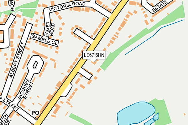 LE67 6HN map - OS OpenMap – Local (Ordnance Survey) LE67 6HN map - OS OpenMap – Local (Ordnance Survey)