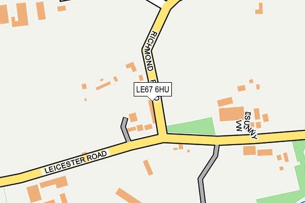 LE67 6HU map - OS OpenMap – Local (Ordnance Survey) LE67 6HU map - OS OpenMap – Local (Ordnance Survey)