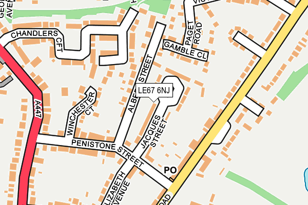 LE67 6NJ map - OS OpenMap – Local (Ordnance Survey) LE67 6NJ map - OS OpenMap – Local (Ordnance Survey)
