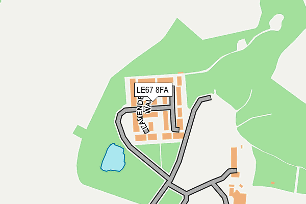 LE67 8FA map - OS OpenMap – Local (Ordnance Survey) LE67 8FA map - OS OpenMap – Local (Ordnance Survey)