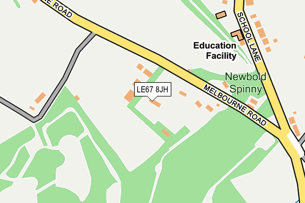 LE67 8JH map - OS OpenMap – Local (Ordnance Survey) LE67 8JH map - OS OpenMap – Local (Ordnance Survey)